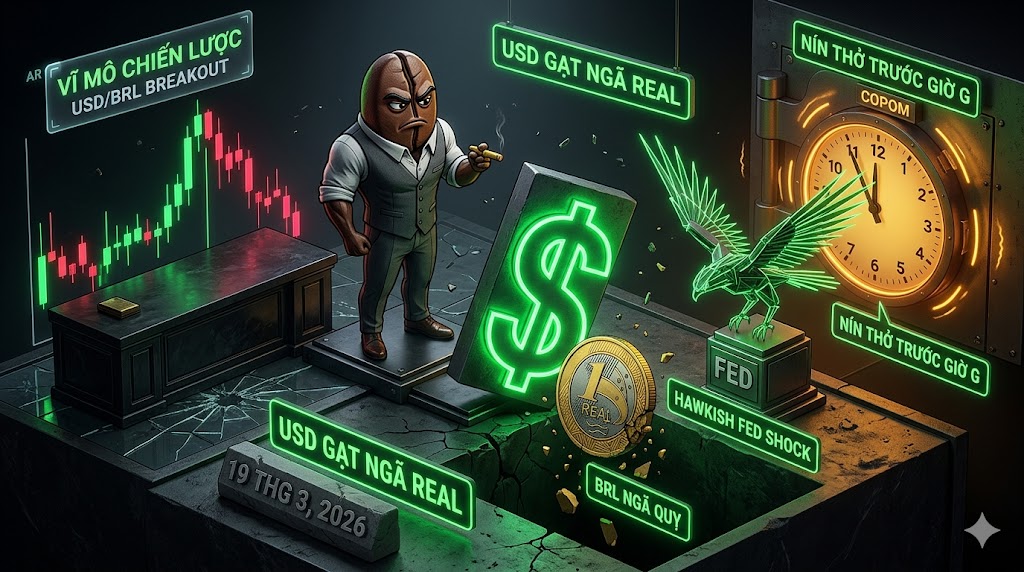 Đồng USD bứt phá gạt ngã Real Brazil: Cú sốc 